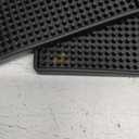Tebery Black Mat 18" x 12" - 45.7 x 30.5cm Rubber Bar Service Spill Mat (Pack of 2)
