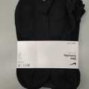 Nike Unisex Everyday Cushioned Training Low Socks (6 Pairs), Black/ White, Large