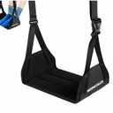 Airplane Foot Hammock, No Collapse Foot Rest for Plane Travel with Extended Adjustment Strap, Portable Desk Foot Hammock with Thickened Foam, Foot Sling Travel Essentials to Relax Your Feet