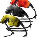 Polarized Sport Sunglasses for Men and Women, Lightweight TR90 Sun Glasses with UV Protection for Cycling Running