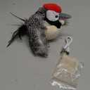 Cat Toys, Flapping Wings Woodpecker, No Flying, Chirping Bird Interactive Catnip Toy for Kitten or Small Dogs, Touch Activated, Rechargeable