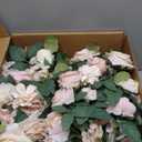 Ling's moment 17.5" Tall Standing Artificial Flowers Arrangements 4 pcs Wedding Aisle Runner Chair Decorations Blush & Pink Centerpieces for Ceremony Reception Rose Floral Party Outdoor (Pk-growing Blush)