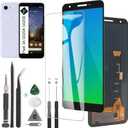 Display for Google Pixel 3A OLED Screen Replacement Touch LCD Screen Digitizer Assembly for Google Pixel 3A G020A G020E G020B LCD with Tools(Black)