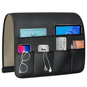 Amazon.com: WETRBWEH TV Remote Control Holder Couch Caddy, Non-slip Bedside Caddy Organizer with 5 Pockets for Key Glasses Phone Magazine Holders (Black, 35''x18'') : Home & Kitchen