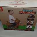 Waddle Bouncy Animal Hopper - Inflatable Hopping Animals, Indoors and Outdoors Fun, Pump Included, Riding Toys for Boys and Girls Ages 2 Years and Up, Brown Horse