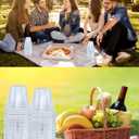 5 x Aatriet 9 oz Clear Plastic Cups, 50 Pack Classic Clear Disposable Wine Cups for Wedding & Party, Elegant Cocktail Cup, Plastic Tumblers for Iced Coffee, Cold Beverage