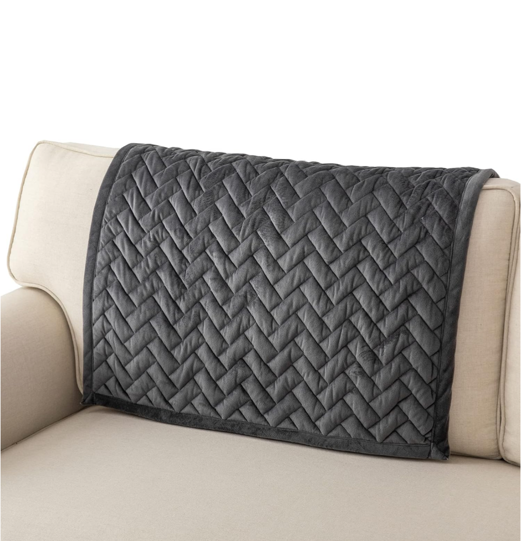 Eismodra Couch Cover,Sectional Couch Covers,Sofa Covers for 3 Cushion Couch,Anti-Slip Sofa Slipcovers for Dogs Cats Kids Loveseat Recliner L Shaped Armrest Backrest,Dark Gray 36''x36''(Only 1 Piece)