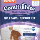 Hartz Comfitables Cat Diapers, Size S, 16 Count, Comfortable & Secure Fit, Easy to Put On 