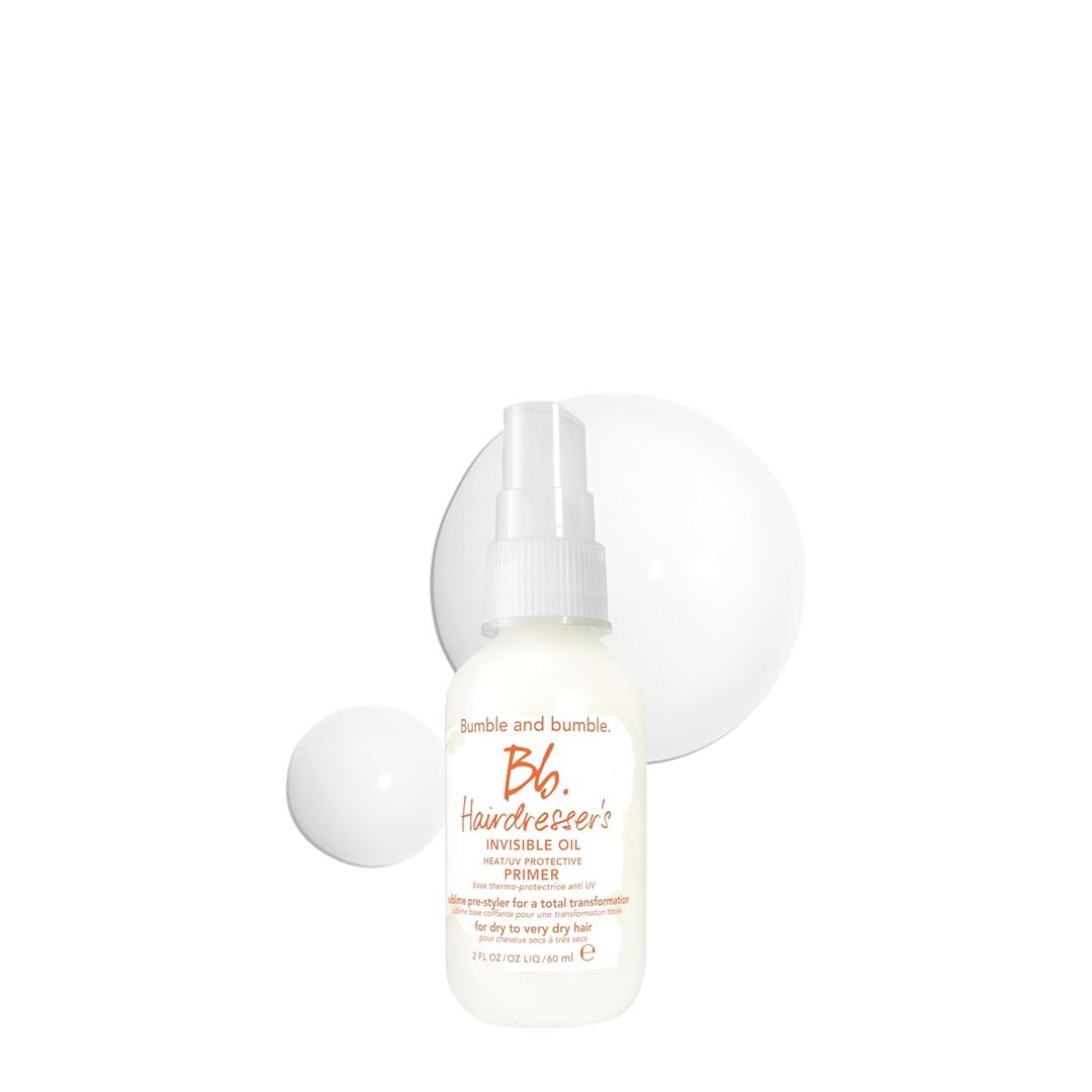 Bumble and bumble. Hairdresser's Invisible Oil Heat/UV Protection Leave-In Conditioner Hair Primer | Hydrating, Anti Frizz, Color Safe | All Hair Types and Textures | With Argan + Coconut Oil