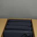 Basic Beyond Outdoor Chair Cushions Set of 4, Square Corner Outdoor Cushions for Patio Furniture, Water Resistant Patio Chair Cushions with 2 Ties, 18.5x16x3, Black