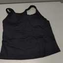 RUNNING GIRL Black Sports Bras for Women, Racerback Molded Cup Padded Yoga Cropped Workout Tops for Women with Removable Pads(3073_Black_S)