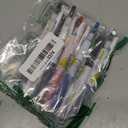 Gel ink 0.5mm ballpoint pens ink color (5 Black,1 Blue,1 Red) total 7