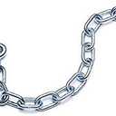  Super Heavy Duty - Stainless Steel - with S Hooks + Links Chain  58"