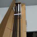 KAMANINA 1 Inch Curtain Rod 72 to 144 Inches(6-12 Feet), Telescoping Double Bronze Curtain Rod for Windows 66 to 120 Inches, Long Drapery Rods with Round Finials
