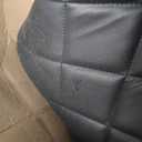 CangLong Swivel Adjustable Counter Height Bar Stool Set - PU Leather Counter Stools with Back, Lift Stools for Kitchen Bar - Black