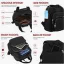 Small Backpack for Women Casual Quilted Square Bag Waterproof Multi Pockets Daypack Lightweight Top Handle Satchel