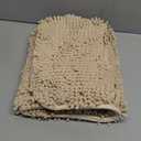OLANLY Bathroom Rugs 34x21, Extra Soft Absorbent Chenille Bath Rugs, Rubber Backing Quick Dry, Machine Washable Bath Mats for Bathroom Floor, Tub and Shower, Home Decor Accessories, Beige