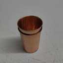 HealthAndYoga™ qCup Pure Copper Tumblers for Drinking - Ayurvedic Health Pure Copper Cups – 2 pcs. set - 250 ml.(8 fl oz) (Hammered)