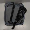 2-in-1 Portable Folding Stool with Crossbody Carry, Converts to Bag with Mesh Storage, Oxford Fabric High-Carbon Steel, for Camping Fishing, Large Size 24x30x30cm, Gray Color (Grey)