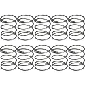 uxcell 20Pcs Compression Spring, 20mm OD, 1.2mm Wire Size, 25mm Free Length, Spring Steel Construction Extended Mechanical Compression Springs for Shop and Home Repairs, Silver Tone