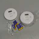 Smoke Detector Carbon Monoxide Gas Alarm, Fire Carbon Monoxide (CO) Detector 2 in 1 with Digital Display and Sound Light Alarm, Battery Operated Suitable for Bedroom Warehouse Kitchen or RV Travel 2Pcs