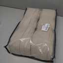 Burlywood Birch Linen Pinch Pleated Curtains 120 Inches Long for Living Room Pleated Drapes Hooks Back Tab Thick Linen Textured Boho Farmhouse Country Extra Long 120 Inch Curtain for Dining Bedroom