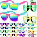 GIFTINBOX Kids Sunglasses Party Favors for Boys & Girls,Neon Toddler Sunglasses bulk with UV400 Protection, Pool Beach Party Favors, Goodie Bags Stuffers for Birthday Party -16Pack