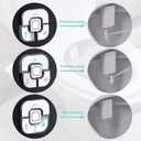 SAMODRA Bidet Attachment, Non-Electric Cold Water Bidet Toilet Seat Attachment with Pressure Controls, Retractable Self-Cleaning Dual Nozzles for Frontal & Rear Wash - Black