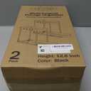 Multi-Purpose Pull-Out Storage Organizers, Under Sink/Cabinet Organizers and Storage for Bathroom & Kitchen, Black, 12.8 Inches, 2 Packs