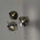 MorningRo 3Pcs Self Adhesive Door Stoppers, Stainless Steel Floor Door Stop Wall Protector, Half Dome Floor Gate Stopper for Living Room, Bedroom, Bathroom, Office (Bronze)