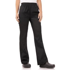 Chef Works Women's Essential Baggy Chef Pants (Black, XXL)