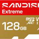 SANDISK 128GB Extreme microSD UHS-I Card - Up to 245MB/s Read Speed and 120MB/s Write Speed, 5.3K Video, 4K UHD Video, high-Performance for Action cams, Drones, Android Devices - SDSQXH9-128G-GZ6MA