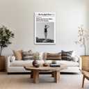 Vintage Trends Trendy Black and White Newspaper Modern Wall Art Woman Searches For Where Men Get The Audacity Poster Retro Girly Dorm Wall Decor12x18inch Unframed (style-6)