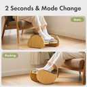 Amazer Bamboo Under Desk Footrest with Cushion 3-in-1, Reversible Ergonomic Wood Rocking Foot Rest for Under Desk at Work, Adjustable Foot Stools with Washable Cover, Desk Leg Rest for Home Office