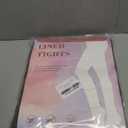 2 Pairs Women Fleece Lined Tights-Fake Translucent Leggings High Waist Pantyhose Sheer Thick Warm Tights For Women (Medium, Black+brown)