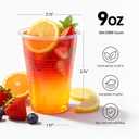 9 oz Plastic Cups,504 pack-Clear Disposable Drinking Cups, Water Cups for Cold beveragesPlastic Clear Cups for Party, Graduation, Travel, Holiday, Events, Birthday