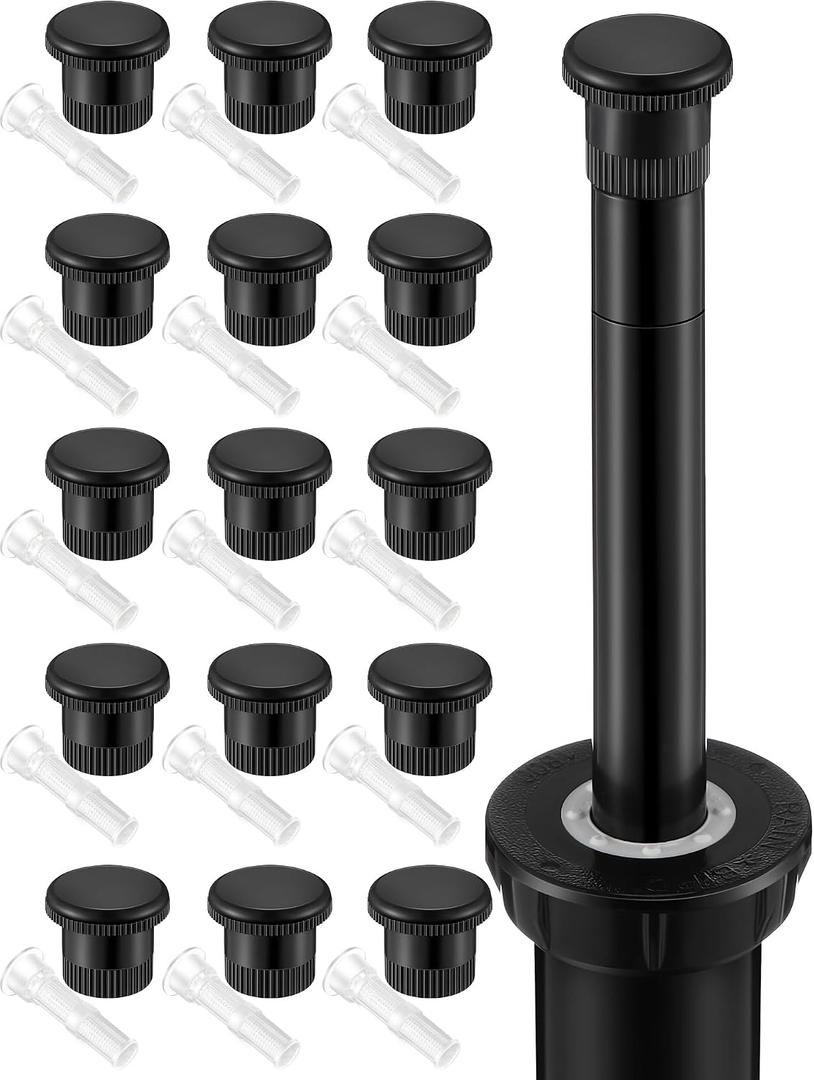 15 Pack Spray Shut Off Nozzle Compatible with Hunter Pro Spray PS Ultra Heads 916400sp, Black