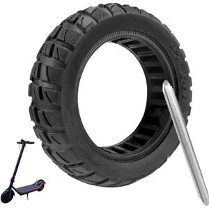 10x2.70-6.5 Solid Tire, 10 inch Tires Replacement, 70/65-6.5 Scooter Tubeless Solid Tire, for Emove Cruiser, Hiboy Max3, Hover-1 Alpha, Evercross H5, Boyueda 5600 Watt Electric Scooter (1 Pack)