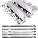 Replacement Parts for Nexgrill 720-0896B 720-0896C 720-0896E 720-0882A 720-0896 720-0925 Grills, 6 Pack Grill Burner Tubes & Flame Tamers Heat Shields Replacement