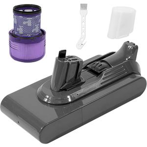 Replacement for 6000mAh Lithium-ion 25.2V V11 Battery for DysV11 V15 Push Button Battery - Mounted for DysV11 V15 SV16 SV15 SV22 970425-01 (does not fit screw models)