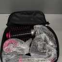 IG INGLAM 4 in 1 Blowout Brush, Negative Ion Detachable Hair Dryer & Styler Volumizer Hot Air Brush with 2 Styling Brush Heads, Silver