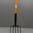 VNIMTI Pitch Fork for Gardening, 5 Tine Pitchfork Heavy Duty with Fiberglass Handle, 58 Inches