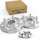 Customadeonly Forged 5x120 to 5x114.3 Hubcentric Wheel Adapters (2pcs 15mm) | 64.1mm to 60.1mm Bore | M12x1.5 Studs | Fits Honda Civic Type R, Ridgeline, Odyssey, Acura MDX, RLX, TSX