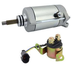 Starter & Relay for Polaris ACE 900 EPS 16-19, RZR 900 13-16, RZR XP 1000 14-16, RZR XP 4 Turbo 16, Ranger XP 900 13-14, Ranger Crew 900 14, Ranger 1000 Crew 1000 20, 4014037 4014548