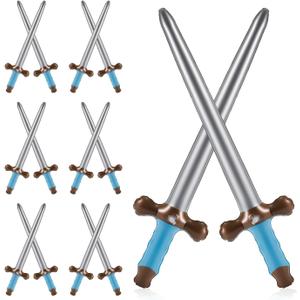 NQEUEPN 12pcs Inflatable Swords, 24 Inch Inflatable Pirates Swords Pirate Party Swords Inflatable Toy Swords Pirate Party Supplies for Birthday Cosplay Halloween Costume