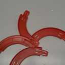 Racetrack Connectors Compatible with Hot Wheels, 90 Degree Banked Turn, 4 Packs, Upgrade Edition (Red)