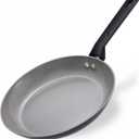 9.5 Inch Nonstick Frying Pan Skillet, Ceramic Frying Pan, Non Toxic Healthy Ceramic Coating, Suitable for All Stovetops, PTFE PFOA PFOS Free, Black