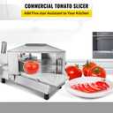 VEVOR Commercial Tomato Slicer 1/4" Heavy Duty Cutter with Built-in Cutting Board for Restaurant or Home Use