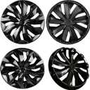 16 inch Hubcaps ABS Replacement for Steel Wheel（Non-Alloy） Snap-on Set of 4, 16-inch standard