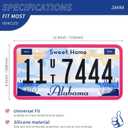 ZAKRA 2 Pack Hot Pink Silicone License Plate Frame, 100% Street Legal & Zero Obstruction, Aesthetic Girly Car Accessories for Women, Rust-Proof & Rattle-Free Universal Car Tag Holder, Ideal Gift